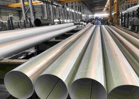 গুণমান  Polished Stainless Steel Pipe Tubing Round For Gas Pipeline / Building কারখানা