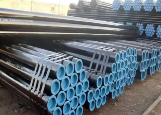 গুণমান  Water Transport Steel Casing Pipe Threaded End Connection and Black Painting কারখানা