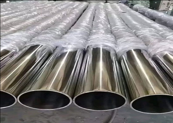 304 316 গোলাকার স্টেইনলেস স্টীল পাইপ Beveled শেষ 2B পৃষ্ঠ শেষ 1/4 ইঞ্চি 48 ইঞ্চি