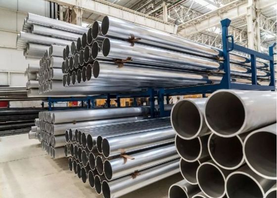5.8M 6M দৈর্ঘ্য স্টেইনলেস স্টীল স্ট্রাকচারাল পাইপ DIN 17458 স্ট্যান্ডার্ডের সাথে