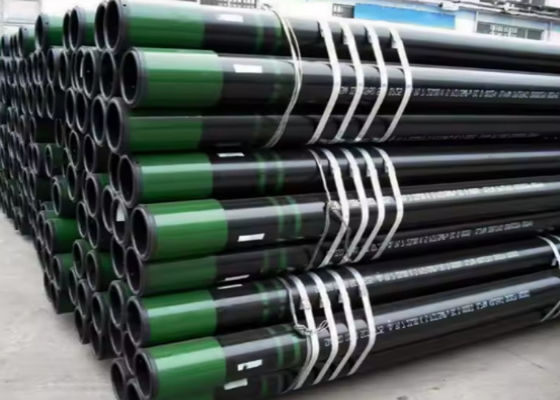API5CT N80 L80 P110 বেস পাইপ উপাদান কাস্টমাইজড NDT HT এর জন্য FBE লেপযুক্ত স্টিলের কেসিং পাইপ