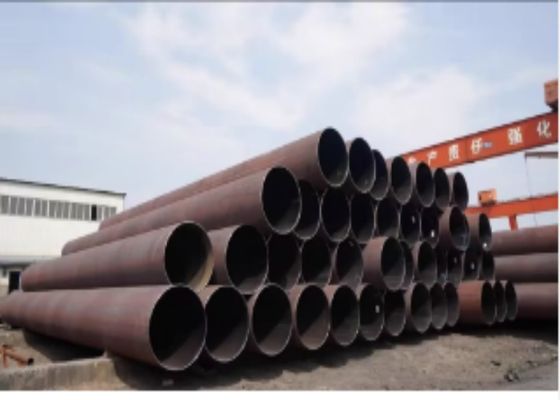 ASTM A252 স্ট্যান্ডার্ড LSAW স্টিল পাইপ লংটিচুয়াল ওয়েল্ড লাইন এবং 5mm-50mm WT সঙ্গে