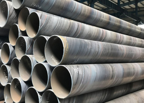 নির্মাণ এবং তেল সরবরাহের জন্য 6M 12M কার্বন SSAW ইস্পাত পাইপ