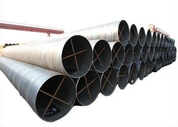 355.6mm-2320mm বাইরের ব্যাসার্ধ 5mm-50mm প্রাচীর বেধ এবং টেকসই তরল পরিবহন জন্য 3PE লেপ সঙ্গে LSAW ইস্পাত পাইপ