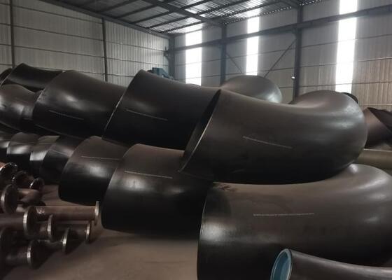 ডব্লিউপিবি গ্রেড ইস্পাত পাইপ ফিটিংস বট ওয়েল্ডিং সংযোগ এবং উচ্চ জারা প্রতিরোধের সাথে