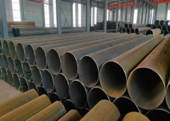 পাইপ পিলিং নির্মাণের জন্য 355.6mm-2320mm বাইরের ব্যাসার্ধ এবং 5mm-50mm প্রাচীর বেধ সঙ্গে LSAW ইস্পাত পাইপ